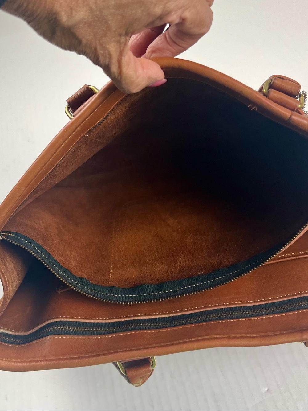 Vintage Coach British Tan Tote Bag Made in New York City USA - Picture 14 of 16